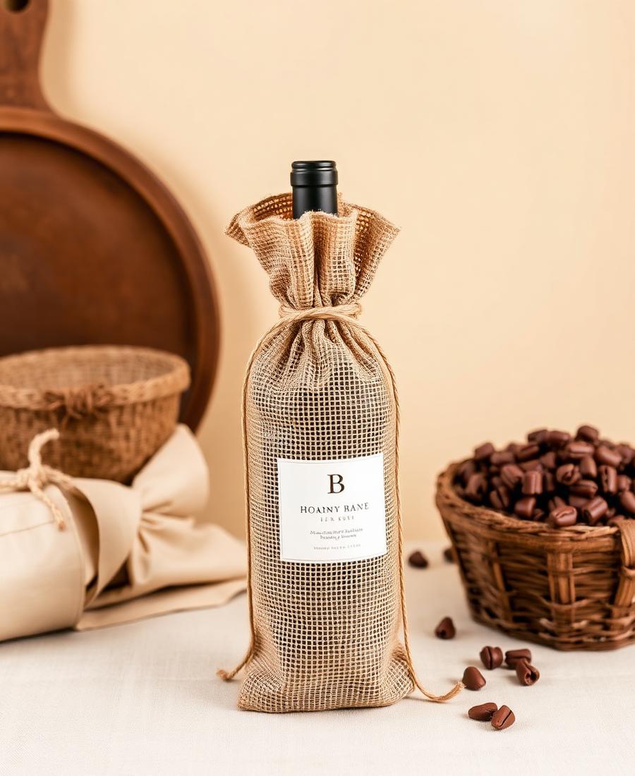 Jute Wine Gift Bag — 1003